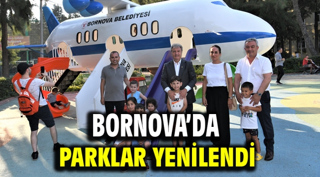 Bornova'da parklar yenilendi