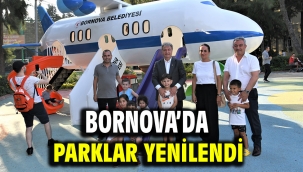 Bornova'da parklar yenilendi