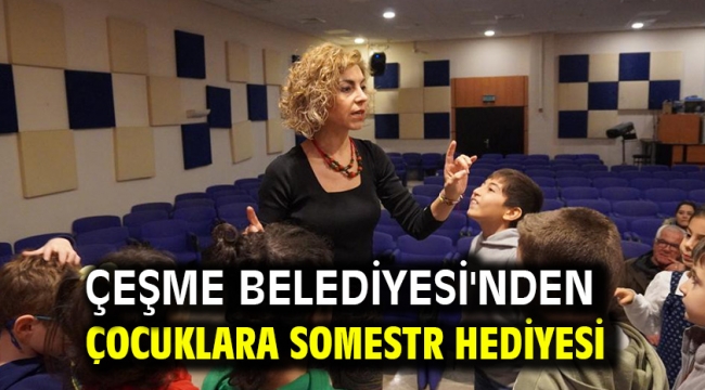 Çeşme Belediyesi'nden çocuklara Somestr hediyesi