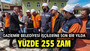 Gaziemir Belediyesi işçilerine son bir yılda yüzde 255 zam