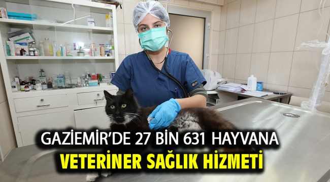 Gaziemir'de 27 bin 631 hayvana veteriner sağlık hizmeti