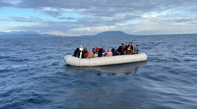 23'ü çocuk 43 göçmen kurtarıldı