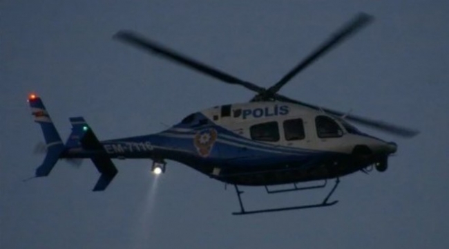 Polis helikopterine lazere 91 bin lira ceza!