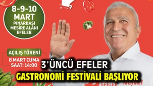 3'üncü Efeler Gastronomi Festivali Başlıyor