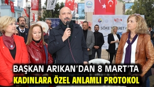 Başkan Arıkan'dan 8 Mart'ta Kadınlara Özel Anlamlı Protokol