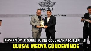 Başkan Ömer Günel Bu Kez Ödül Alan Projeleri İle Ulusal Medya Gündeminde