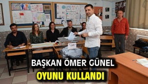 BAŞKAN ÖMER GÜNEL OYUNU KULLANDI