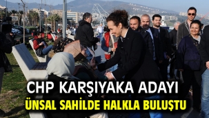 CHP Karşıyaka Adayı Ünsal sahilde halkla buluştu