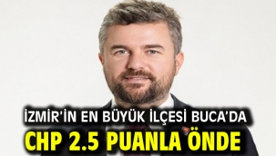 İzmir'in en büyük ilçesi Buca'da CHP 2.5 puanla önde