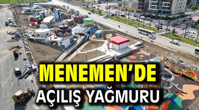 Menemen'de açılış yağmuru 