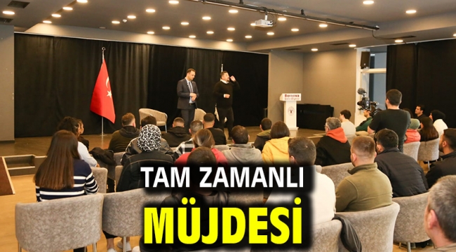 Tam zamanlı müjdesi