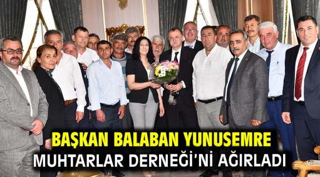 Başkan Balaban Yunusemre Muhtarlar Derneği'ni Ağırladı