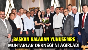 Başkan Balaban Yunusemre Muhtarlar Derneği'ni Ağırladı