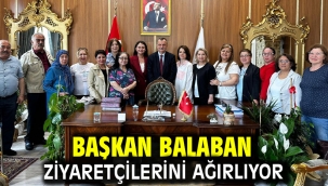 Başkan Balaban Ziyaretçilerini Ağırlıyor