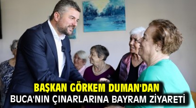 Başkan Görkem Duman'dan Buca'nın çınarlarına bayram ziyareti