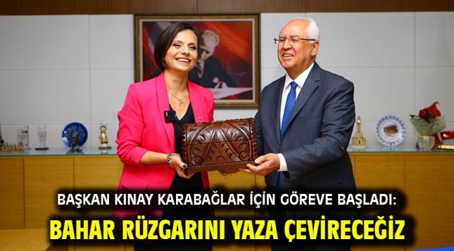  Başkan Kınay Karabağlar için göreve başladı: Bahar rüzgarını yaza çevireceğiz