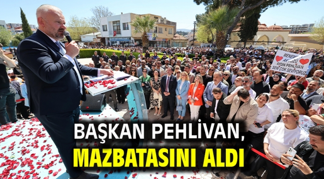 Başkan Pehlivan, mazbatasını aldı