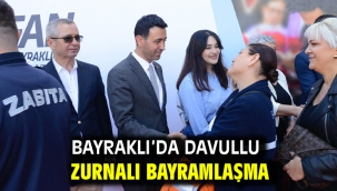 Bayraklı'da davullu zurnalı bayramlaşma