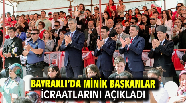 Bayraklı'da minik başkanlar icraatlarını açıkladı