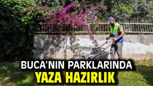 Buca'nın parklarında yaza hazırlık