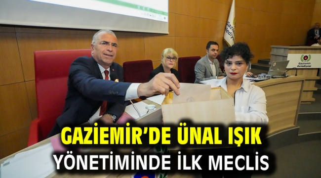 Gaziemir'de Ünal Işık yönetiminde ilk meclis