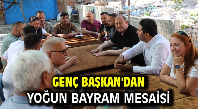 Genç Başkan'dan Yoğun Bayram Mesaisi