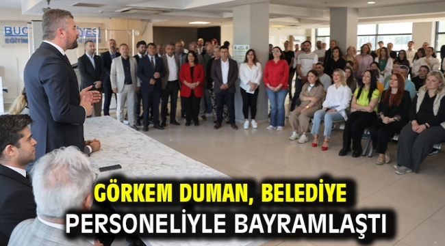 Görkem Duman, Belediye Personeliyle Bayramlaştı