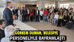 Görkem Duman, Belediye Personeliyle Bayramlaştı