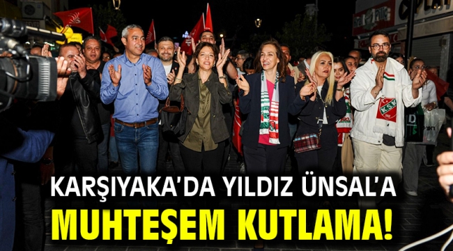 Karşıyaka'da Yıldız Ünsal'a muhteşem kutlama!