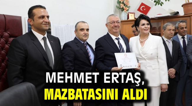 Mehmet Ertaş, mazbatasını aldı