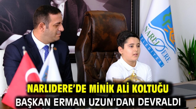 Narlıdere'de Minik Ali Koltuğu Başkan Erman Uzun'dan Devraldı