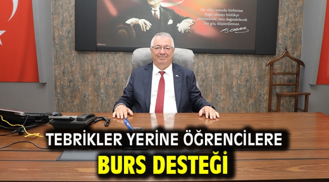 Tebrikler yerine öğrencilere burs desteği