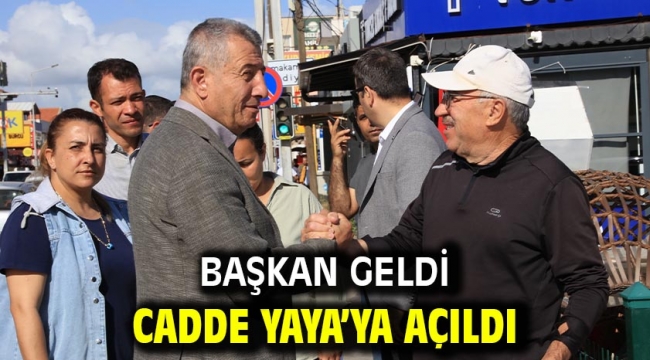 Başkan geldi cadde yaya'ya açıldı