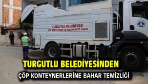 Turgutlu Belediyesinden Çöp Konteynerlerine Bahar Temizliği