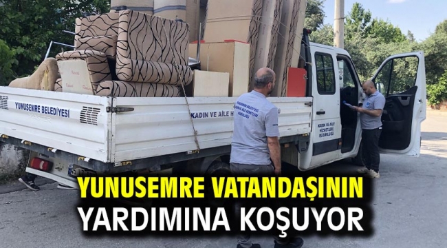 YUNUSEMRE VATANDAŞININ YARDIMINA KOŞUYOR