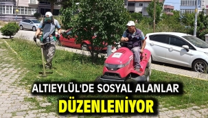 Altıeylül'de sosyal alanlar düzenleniyor