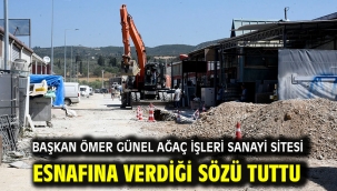 Başkan Ömer Günel Ağaç İşleri Sanayi Sitesi Esnafına Verdiği Sözü Tuttu