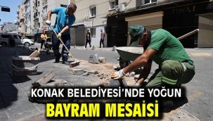 Konak Belediyesi'nde yoğun bayram mesaisi