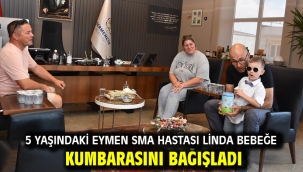 5 Yaşındaki Eymen Sma Hastası Linda Bebeğe Kumbarasını Bağışladı