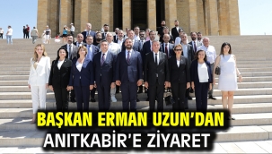 Başkan Erman Uzun'dan Anıtkabir'e Ziyaret