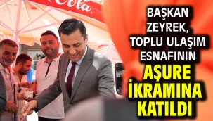 Başkan Zeyrek, Toplu Ulaşım Esnafının Aşure İkramına Katıldı