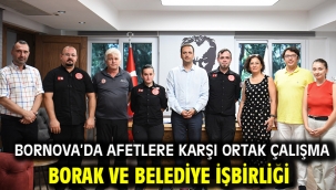 Bornova'da afetlere karşı ortak çalışma BORAK ve Belediye işbirliği