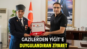 Gazilerden Yiğit'e duygulandıran ziyaret