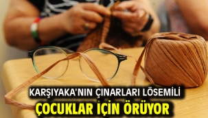 Karşıyaka'nın çınarları lösemili çocuklar için örüyor