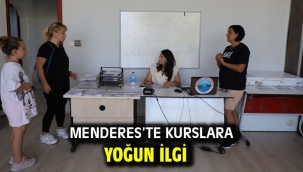 Menderes'te Kurslara Yoğun İlgi