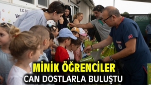 Minik öğrenciler can dostlarla buluştu