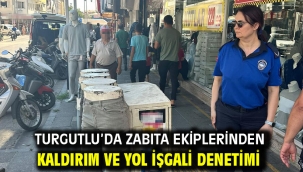Turgutlu'da Zabıta Ekiplerinden Kaldırım ve Yol İşgali Denetimi