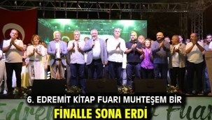 6. Edremit Kitap Fuarı muhteşem bir finalle sona erdi