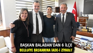Başkan Balaban'dan 6 İlçe Belediye Başkanına İade-İ Ziyaret