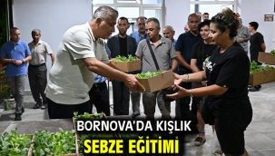 Bornova'da kışlık sebze eğitimi